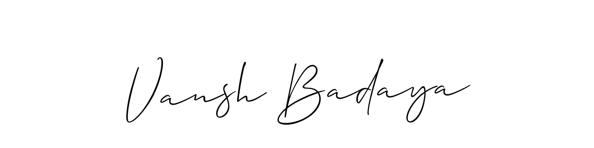 Here are the top 10 professional signature styles for the name Vansh Badaya. These are the best autograph styles you can use for your name. Vansh Badaya signature style 2 images and pictures png