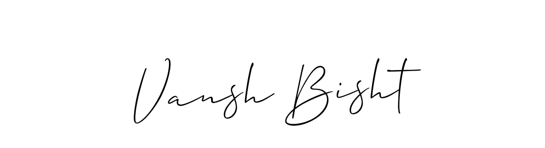 Once you've used our free online signature maker to create your best signature Allison_Script style, it's time to enjoy all of the benefits that Vansh Bisht name signing documents. Vansh Bisht signature style 2 images and pictures png