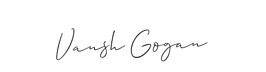 Make a beautiful signature design for name Vansh Gogan. Use this online signature maker to create a handwritten signature for free. Vansh Gogan signature style 2 images and pictures png