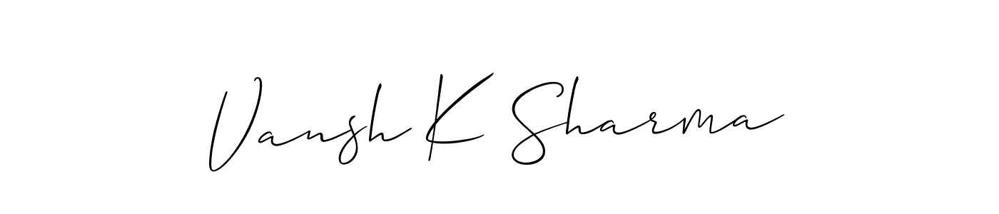 Here are the top 10 professional signature styles for the name Vansh K Sharma. These are the best autograph styles you can use for your name. Vansh K Sharma signature style 2 images and pictures png