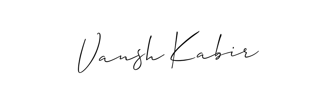See photos of Vansh Kabir official signature by Spectra . Check more albums & portfolios. Read reviews & check more about Allison_Script font. Vansh Kabir signature style 2 images and pictures png
