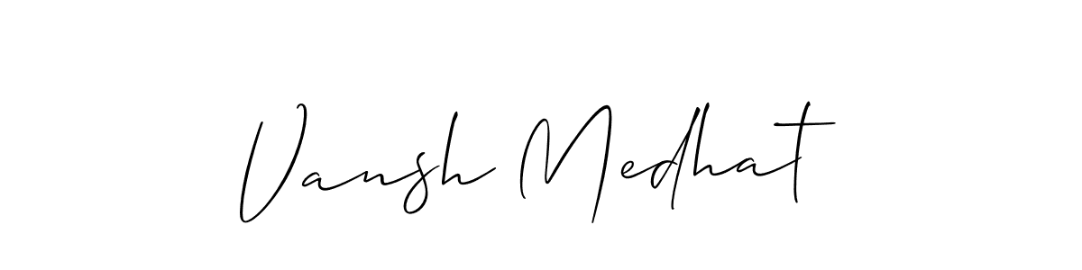 Here are the top 10 professional signature styles for the name Vansh Medhat. These are the best autograph styles you can use for your name. Vansh Medhat signature style 2 images and pictures png