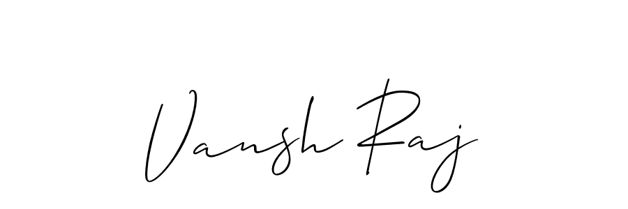 You can use this online signature creator to create a handwritten signature for the name Vansh Raj. This is the best online autograph maker. Vansh Raj signature style 2 images and pictures png