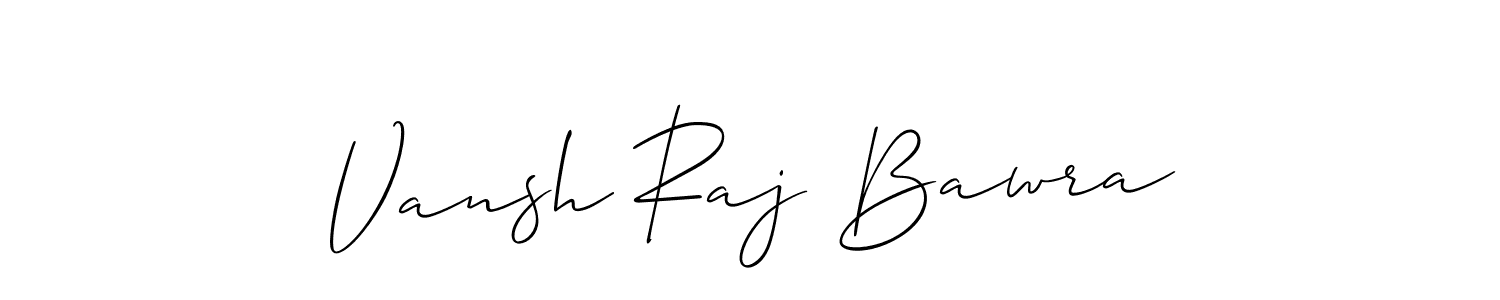 Also You can easily find your signature by using the search form. We will create Vansh Raj Bawra name handwritten signature images for you free of cost using Allison_Script sign style. Vansh Raj Bawra signature style 2 images and pictures png