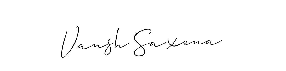 This is the best signature style for the Vansh Saxena name. Also you like these signature font (Allison_Script). Mix name signature. Vansh Saxena signature style 2 images and pictures png