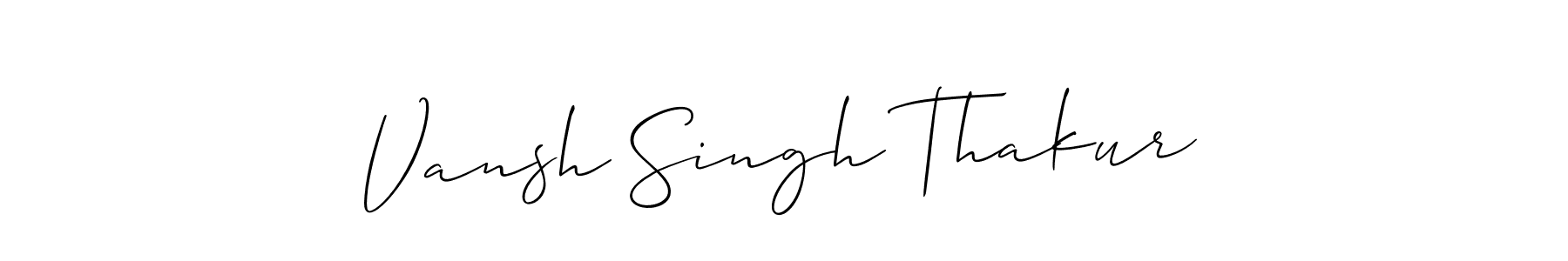 Allison_Script is a professional signature style that is perfect for those who want to add a touch of class to their signature. It is also a great choice for those who want to make their signature more unique. Get Vansh Singh Thakur name to fancy signature for free. Vansh Singh Thakur signature style 2 images and pictures png