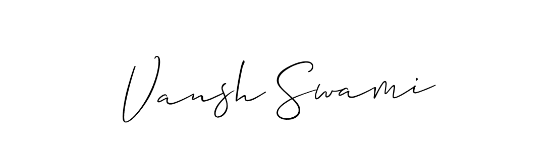 Similarly Allison_Script is the best handwritten signature design. Signature creator online .You can use it as an online autograph creator for name Vansh Swami. Vansh Swami signature style 2 images and pictures png