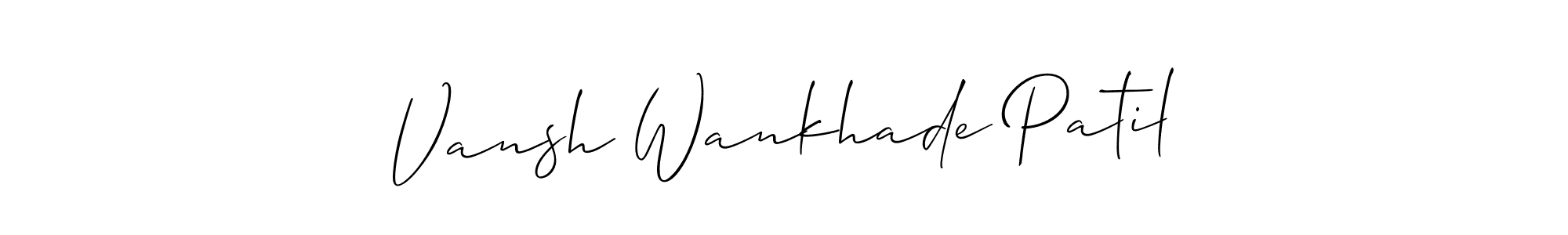 See photos of Vansh Wankhade Patil official signature by Spectra . Check more albums & portfolios. Read reviews & check more about Allison_Script font. Vansh Wankhade Patil signature style 2 images and pictures png