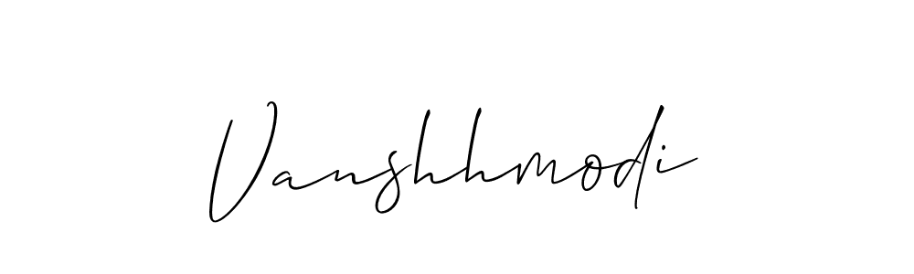 How to make Vanshhmodi name signature. Use Allison_Script style for creating short signs online. This is the latest handwritten sign. Vanshhmodi signature style 2 images and pictures png