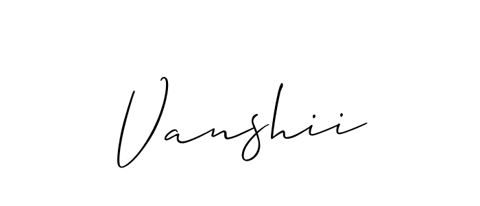 You can use this online signature creator to create a handwritten signature for the name Vanshii. This is the best online autograph maker. Vanshii signature style 2 images and pictures png