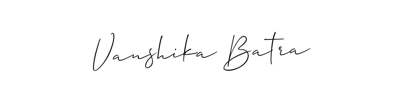 Make a beautiful signature design for name Vanshika Batra. Use this online signature maker to create a handwritten signature for free. Vanshika Batra signature style 2 images and pictures png