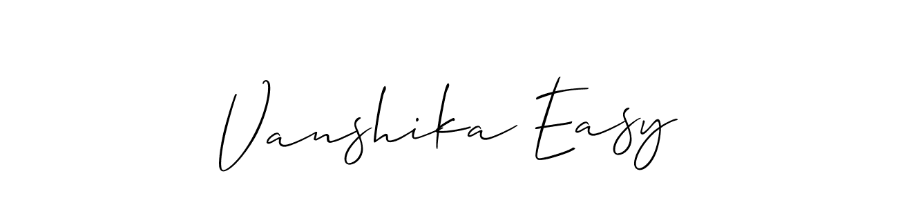 Here are the top 10 professional signature styles for the name Vanshika Easy. These are the best autograph styles you can use for your name. Vanshika Easy signature style 2 images and pictures png