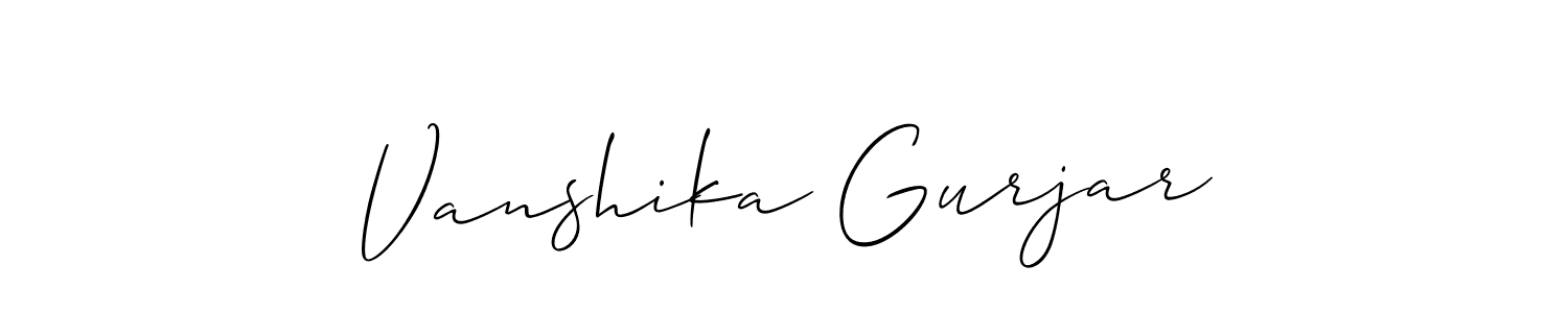Check out images of Autograph of Vanshika Gurjar name. Actor Vanshika Gurjar Signature Style. Allison_Script is a professional sign style online. Vanshika Gurjar signature style 2 images and pictures png