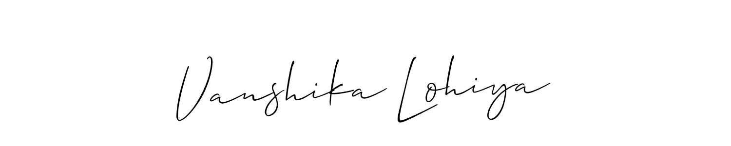 Make a beautiful signature design for name Vanshika Lohiya. Use this online signature maker to create a handwritten signature for free. Vanshika Lohiya signature style 2 images and pictures png