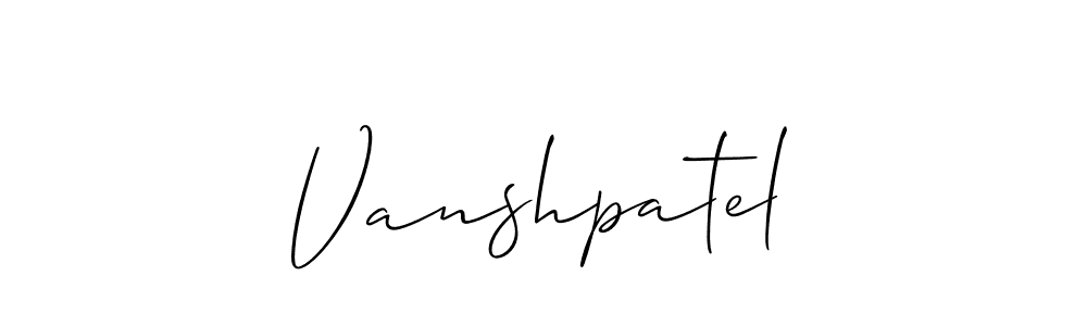 Similarly Allison_Script is the best handwritten signature design. Signature creator online .You can use it as an online autograph creator for name Vanshpatel. Vanshpatel signature style 2 images and pictures png