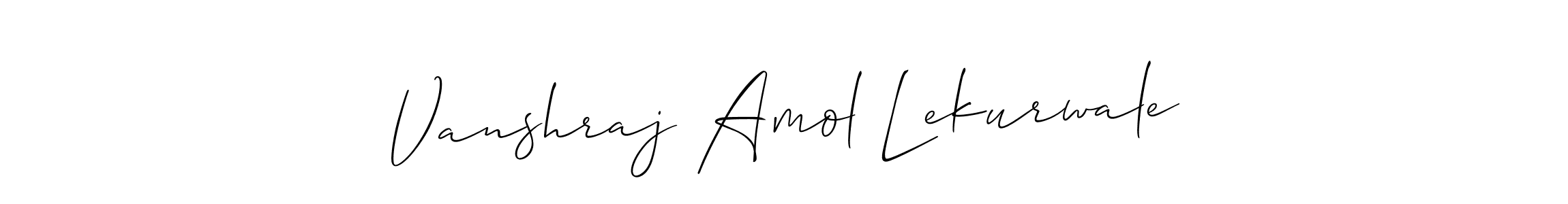 How to make Vanshraj Amol Lekurwale signature? Allison_Script is a professional autograph style. Create handwritten signature for Vanshraj Amol Lekurwale name. Vanshraj Amol Lekurwale signature style 2 images and pictures png