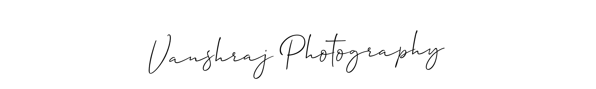 How to Draw Vanshraj Photography signature style? Allison_Script is a latest design signature styles for name Vanshraj Photography. Vanshraj Photography signature style 2 images and pictures png