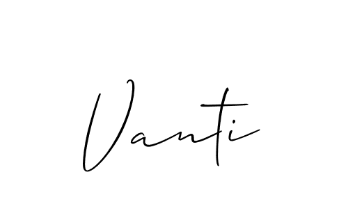 Make a beautiful signature design for name Vanti. Use this online signature maker to create a handwritten signature for free. Vanti signature style 2 images and pictures png