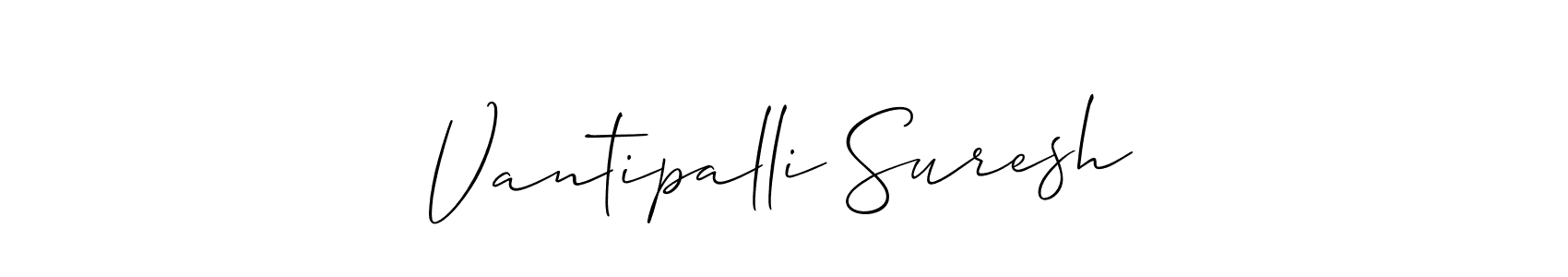 You should practise on your own different ways (Allison_Script) to write your name (Vantipalli Suresh) in signature. don't let someone else do it for you. Vantipalli Suresh signature style 2 images and pictures png
