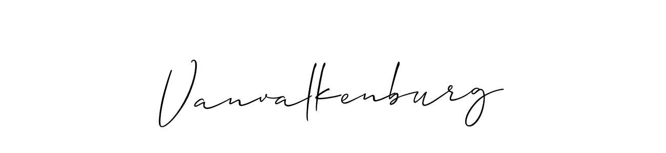 Create a beautiful signature design for name Vanvalkenburg. With this signature (Allison_Script) fonts, you can make a handwritten signature for free. Vanvalkenburg signature style 2 images and pictures png