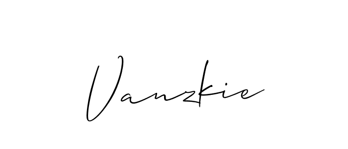 Once you've used our free online signature maker to create your best signature Allison_Script style, it's time to enjoy all of the benefits that Vanzkie name signing documents. Vanzkie signature style 2 images and pictures png
