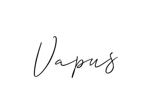How to Draw Vapus signature style? Allison_Script is a latest design signature styles for name Vapus. Vapus signature style 2 images and pictures png