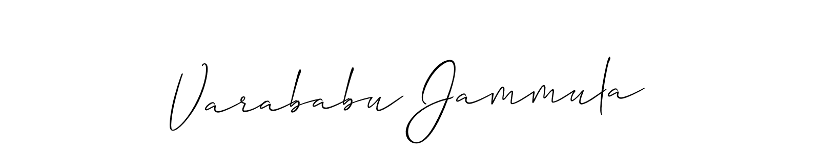 Also You can easily find your signature by using the search form. We will create Varababu Jammula name handwritten signature images for you free of cost using Allison_Script sign style. Varababu Jammula signature style 2 images and pictures png