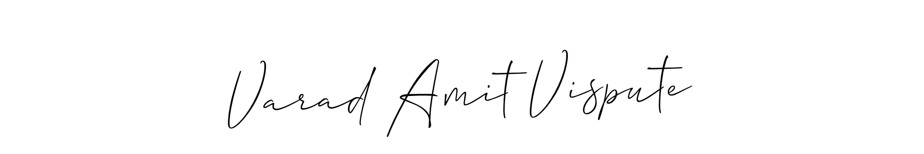 Design your own signature with our free online signature maker. With this signature software, you can create a handwritten (Allison_Script) signature for name Varad Amit Vispute. Varad Amit Vispute signature style 2 images and pictures png