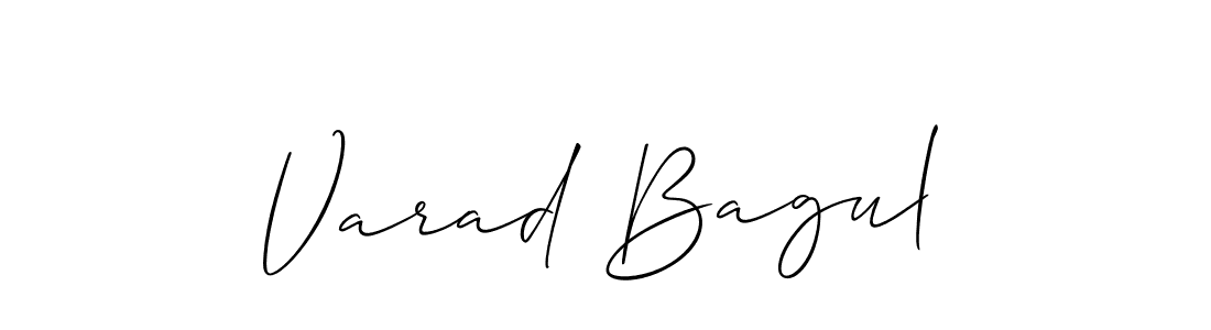 if you are searching for the best signature style for your name Varad Bagul. so please give up your signature search. here we have designed multiple signature styles  using Allison_Script. Varad Bagul signature style 2 images and pictures png