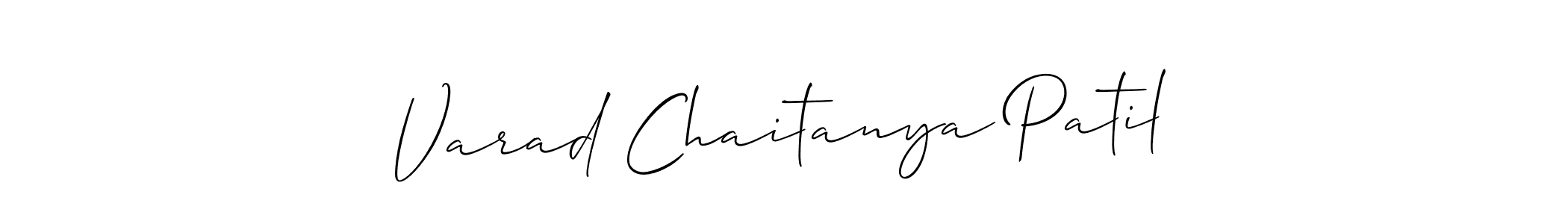 You should practise on your own different ways (Allison_Script) to write your name (Varad Chaitanya Patil) in signature. don't let someone else do it for you. Varad Chaitanya Patil signature style 2 images and pictures png