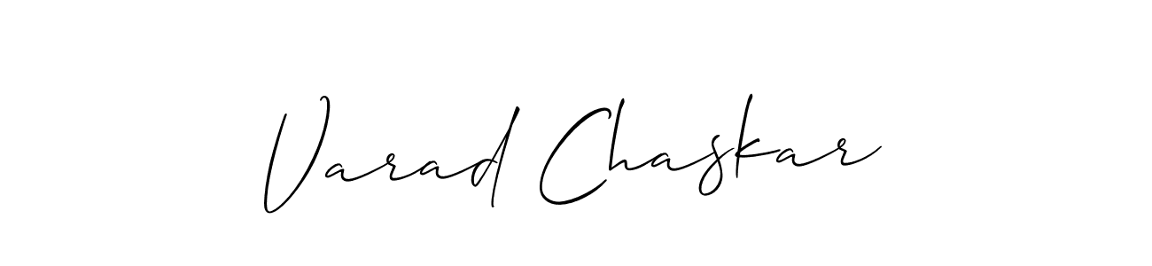 Also You can easily find your signature by using the search form. We will create Varad Chaskar name handwritten signature images for you free of cost using Allison_Script sign style. Varad Chaskar signature style 2 images and pictures png