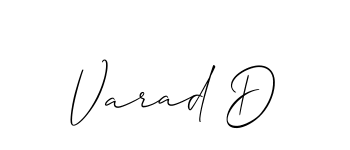 You can use this online signature creator to create a handwritten signature for the name Varad D. This is the best online autograph maker. Varad D signature style 2 images and pictures png