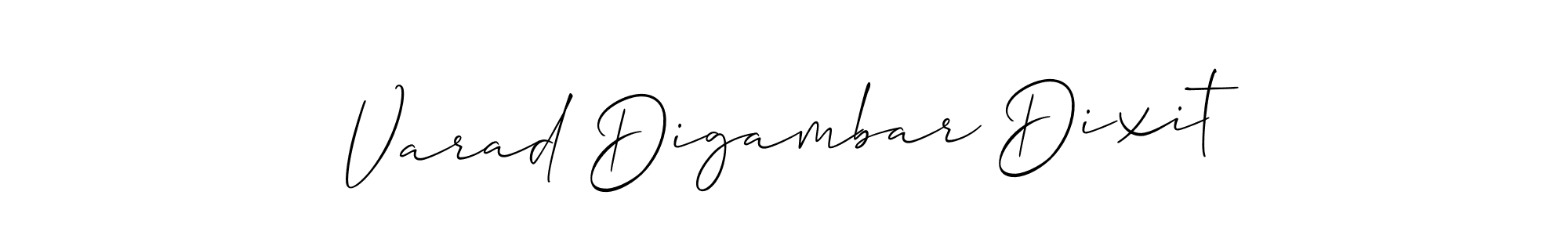 Make a beautiful signature design for name Varad Digambar Dixit. With this signature (Allison_Script) style, you can create a handwritten signature for free. Varad Digambar Dixit signature style 2 images and pictures png