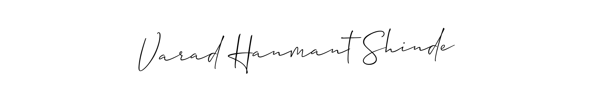 Varad Hanmant Shinde stylish signature style. Best Handwritten Sign (Allison_Script) for my name. Handwritten Signature Collection Ideas for my name Varad Hanmant Shinde. Varad Hanmant Shinde signature style 2 images and pictures png