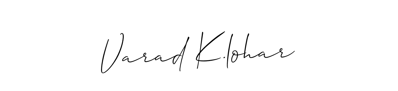 Make a beautiful signature design for name Varad K.lohar. Use this online signature maker to create a handwritten signature for free. Varad K.lohar signature style 2 images and pictures png