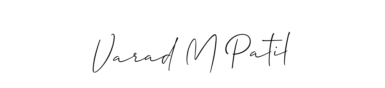 How to Draw Varad M Patil signature style? Allison_Script is a latest design signature styles for name Varad M Patil. Varad M Patil signature style 2 images and pictures png