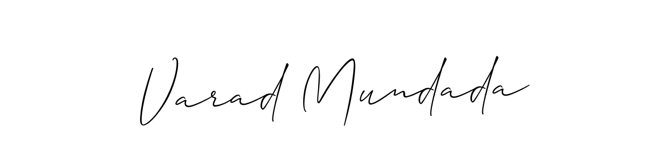 Design your own signature with our free online signature maker. With this signature software, you can create a handwritten (Allison_Script) signature for name Varad Mundada. Varad Mundada signature style 2 images and pictures png