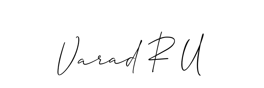 Make a beautiful signature design for name Varad R U. Use this online signature maker to create a handwritten signature for free. Varad R U signature style 2 images and pictures png