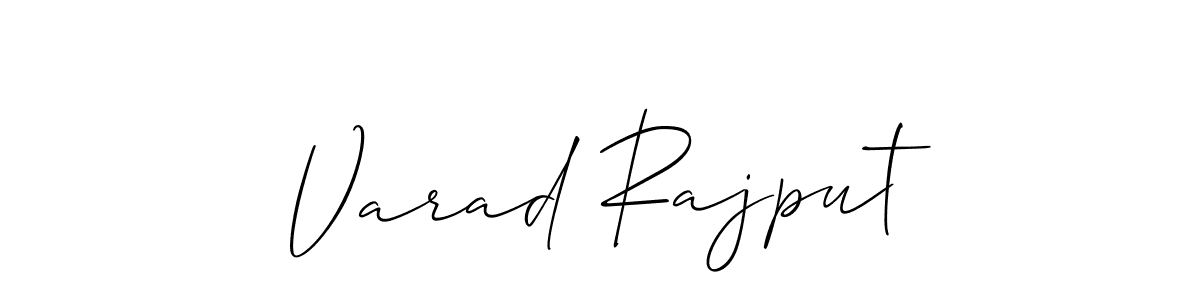Use a signature maker to create a handwritten signature online. With this signature software, you can design (Allison_Script) your own signature for name Varad Rajput. Varad Rajput signature style 2 images and pictures png