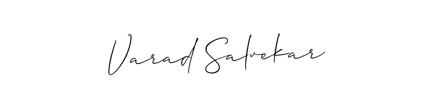 Design your own signature with our free online signature maker. With this signature software, you can create a handwritten (Allison_Script) signature for name Varad Salvekar. Varad Salvekar signature style 2 images and pictures png