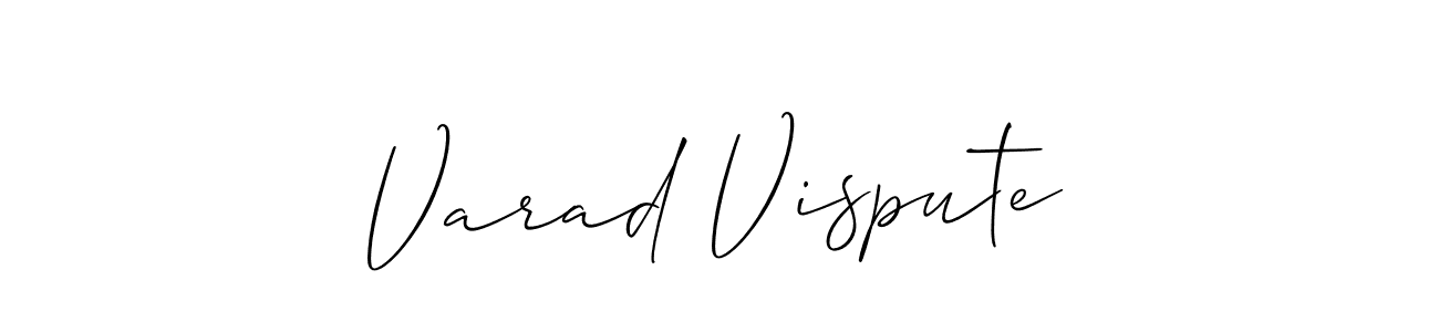 Similarly Allison_Script is the best handwritten signature design. Signature creator online .You can use it as an online autograph creator for name Varad Vispute. Varad Vispute signature style 2 images and pictures png