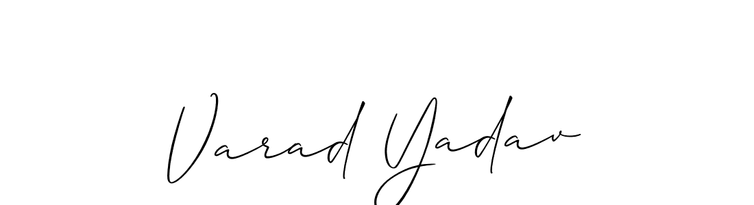 Similarly Allison_Script is the best handwritten signature design. Signature creator online .You can use it as an online autograph creator for name Varad Yadav. Varad Yadav signature style 2 images and pictures png