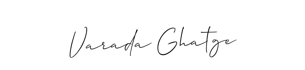 Make a beautiful signature design for name Varada Ghatge. Use this online signature maker to create a handwritten signature for free. Varada Ghatge signature style 2 images and pictures png