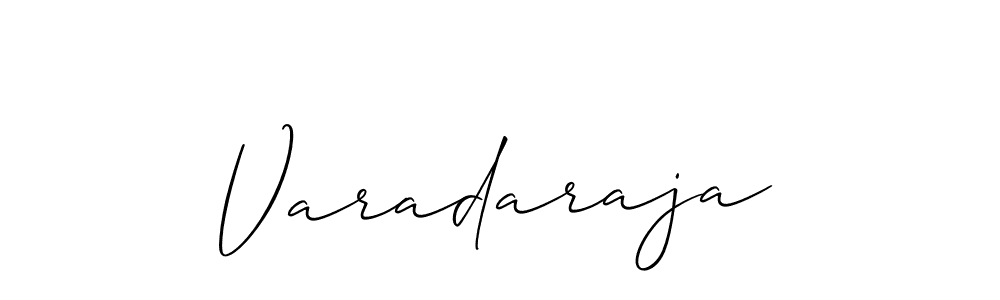 Design your own signature with our free online signature maker. With this signature software, you can create a handwritten (Allison_Script) signature for name Varadaraja. Varadaraja signature style 2 images and pictures png