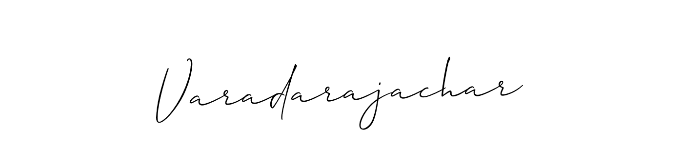 Also we have Varadarajachar name is the best signature style. Create professional handwritten signature collection using Allison_Script autograph style. Varadarajachar signature style 2 images and pictures png