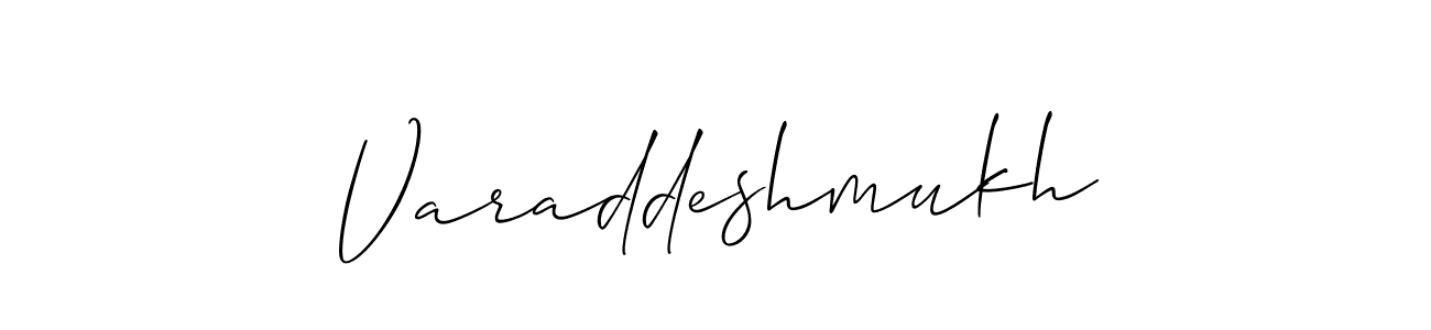 Allison_Script is a professional signature style that is perfect for those who want to add a touch of class to their signature. It is also a great choice for those who want to make their signature more unique. Get Varaddeshmukh name to fancy signature for free. Varaddeshmukh signature style 2 images and pictures png
