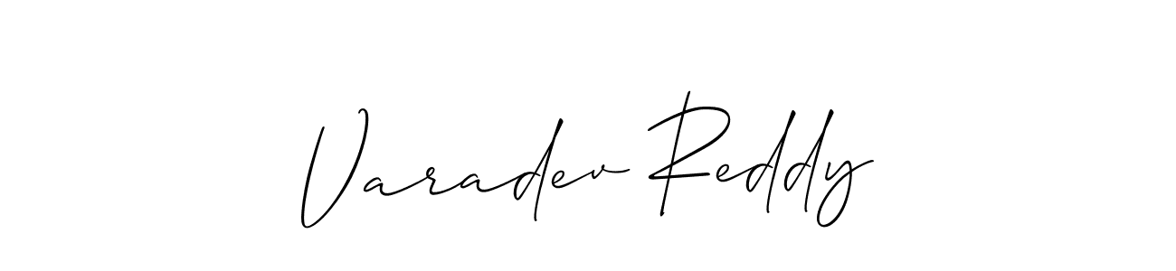 Also You can easily find your signature by using the search form. We will create Varadev Reddy name handwritten signature images for you free of cost using Allison_Script sign style. Varadev Reddy signature style 2 images and pictures png