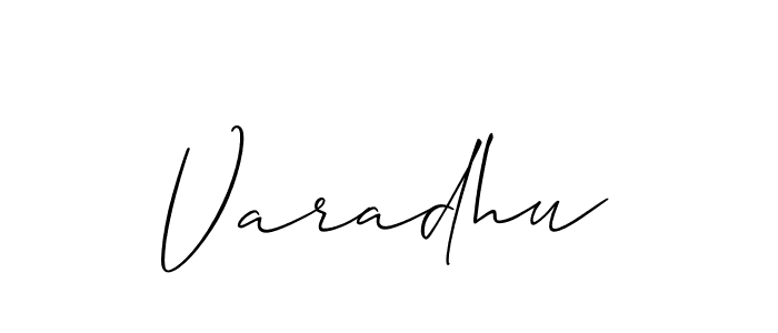 You should practise on your own different ways (Allison_Script) to write your name (Varadhu) in signature. don't let someone else do it for you. Varadhu signature style 2 images and pictures png