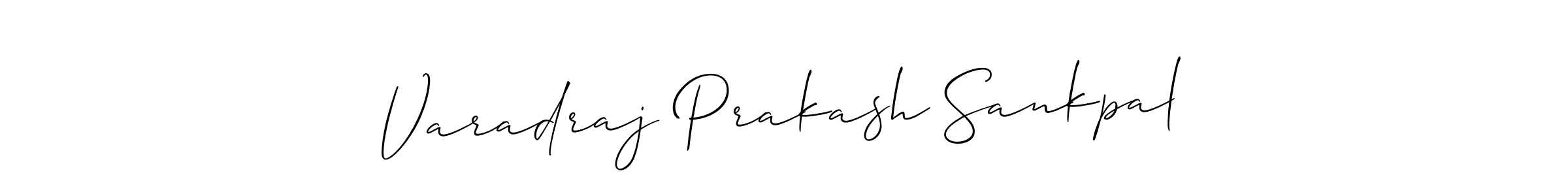 How to Draw Varadraj Prakash Sankpal signature style? Allison_Script is a latest design signature styles for name Varadraj Prakash Sankpal. Varadraj Prakash Sankpal signature style 2 images and pictures png