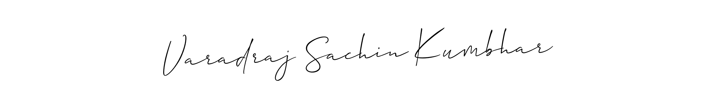 Design your own signature with our free online signature maker. With this signature software, you can create a handwritten (Allison_Script) signature for name Varadraj Sachin Kumbhar. Varadraj Sachin Kumbhar signature style 2 images and pictures png